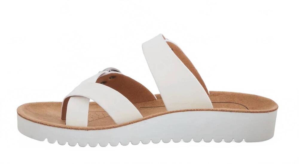 NEW FLEXUS women's bayside sandals in white